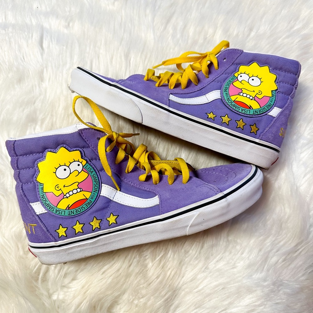 Lisa Simpson For President High Top Vans